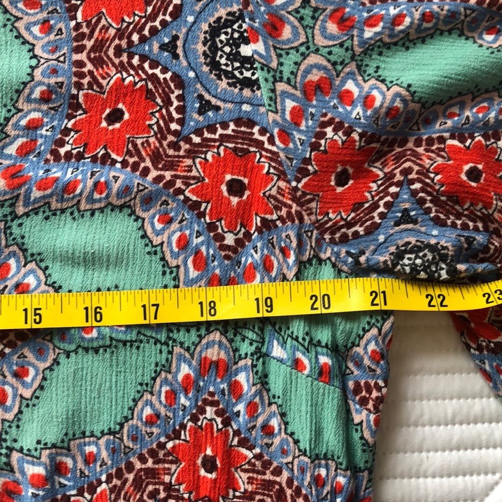 Democracy| Dress| Women’s| Size 1X|. Multicolor, green, orange, blue Bohemian - Picture 2 of 16